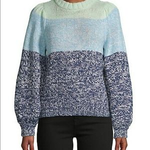 525 AmericaColorblock Balloon-Sleeve Swe…